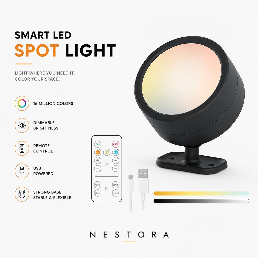 Nestora™ Smart Rotatable LED Wall Light