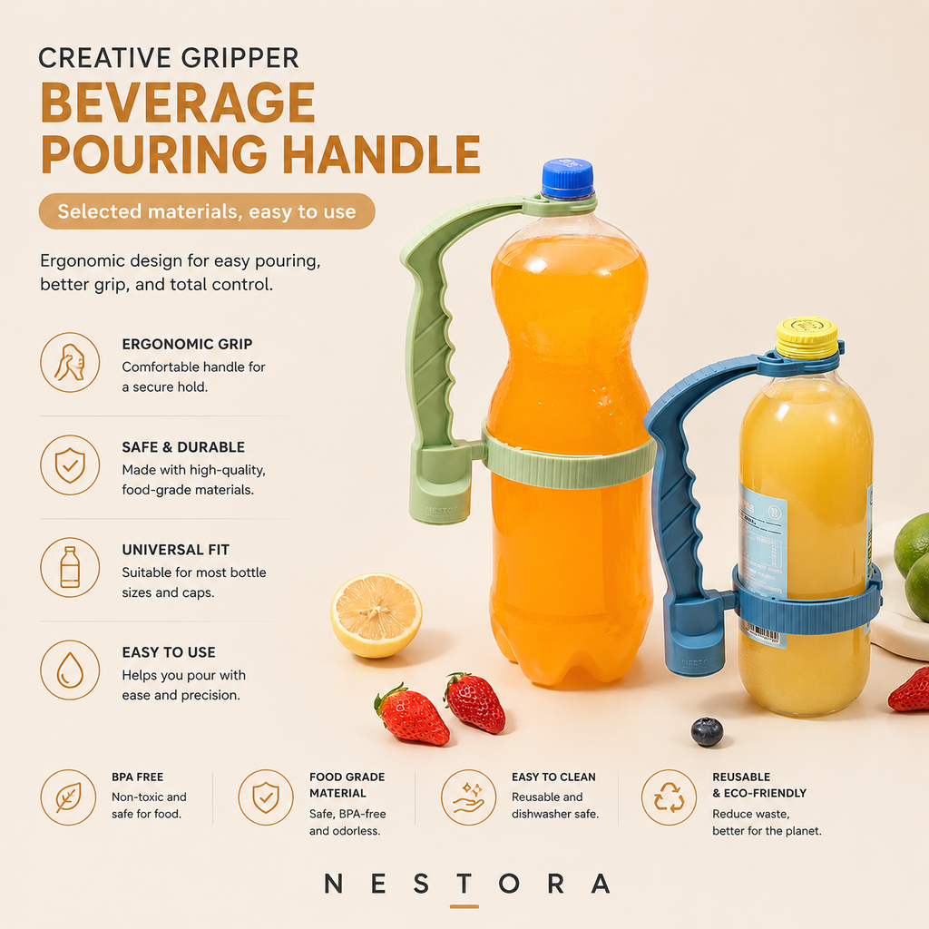 Nestora™ Adjustable Bottle Pouring Handle