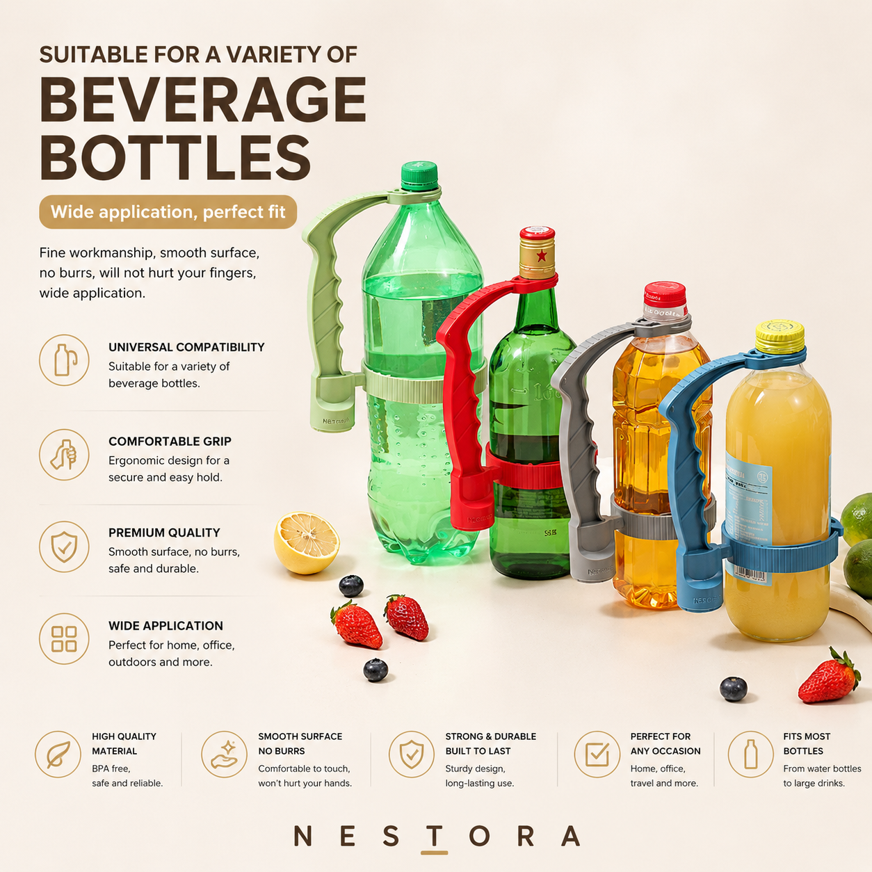 Nestora™ Adjustable Bottle Pouring Handle