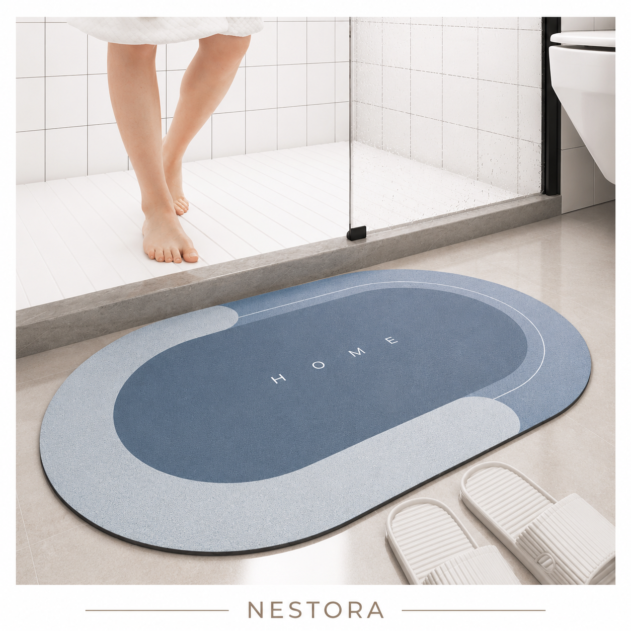 Nestora™ Ultra Absorbent Non-Slip Bathroom Mat