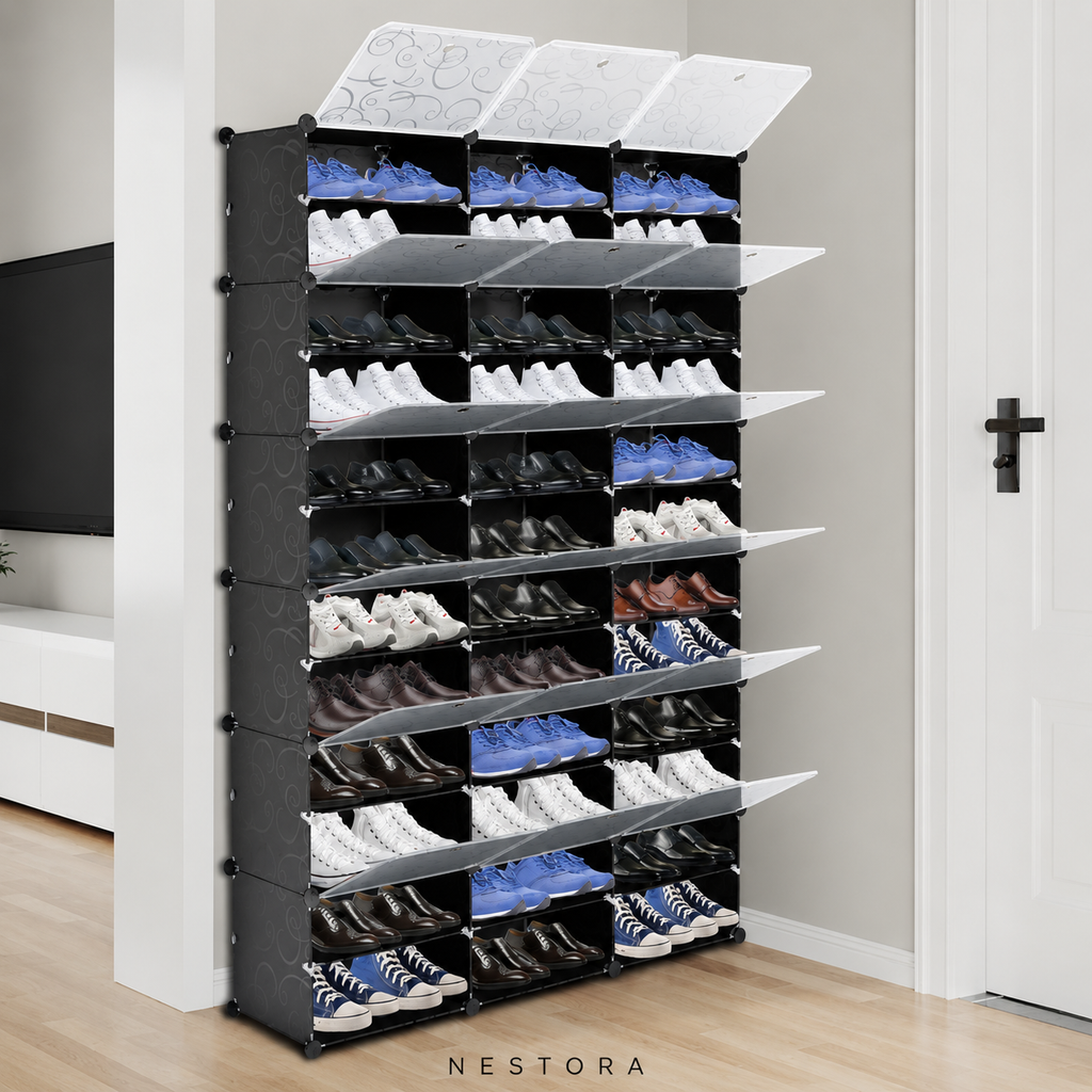 Nestora™ Premium Shoe Storage Organizer – 36 Compartments