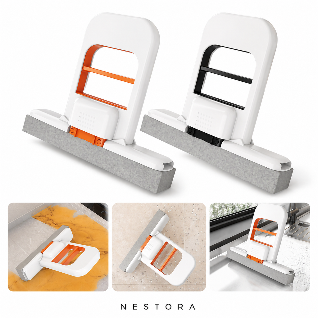 Nestora™ Compact Foldable Sponge Mop